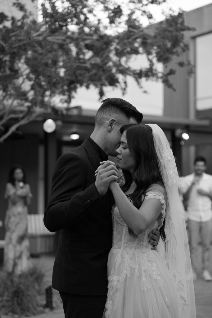 Bride and grooms first dance