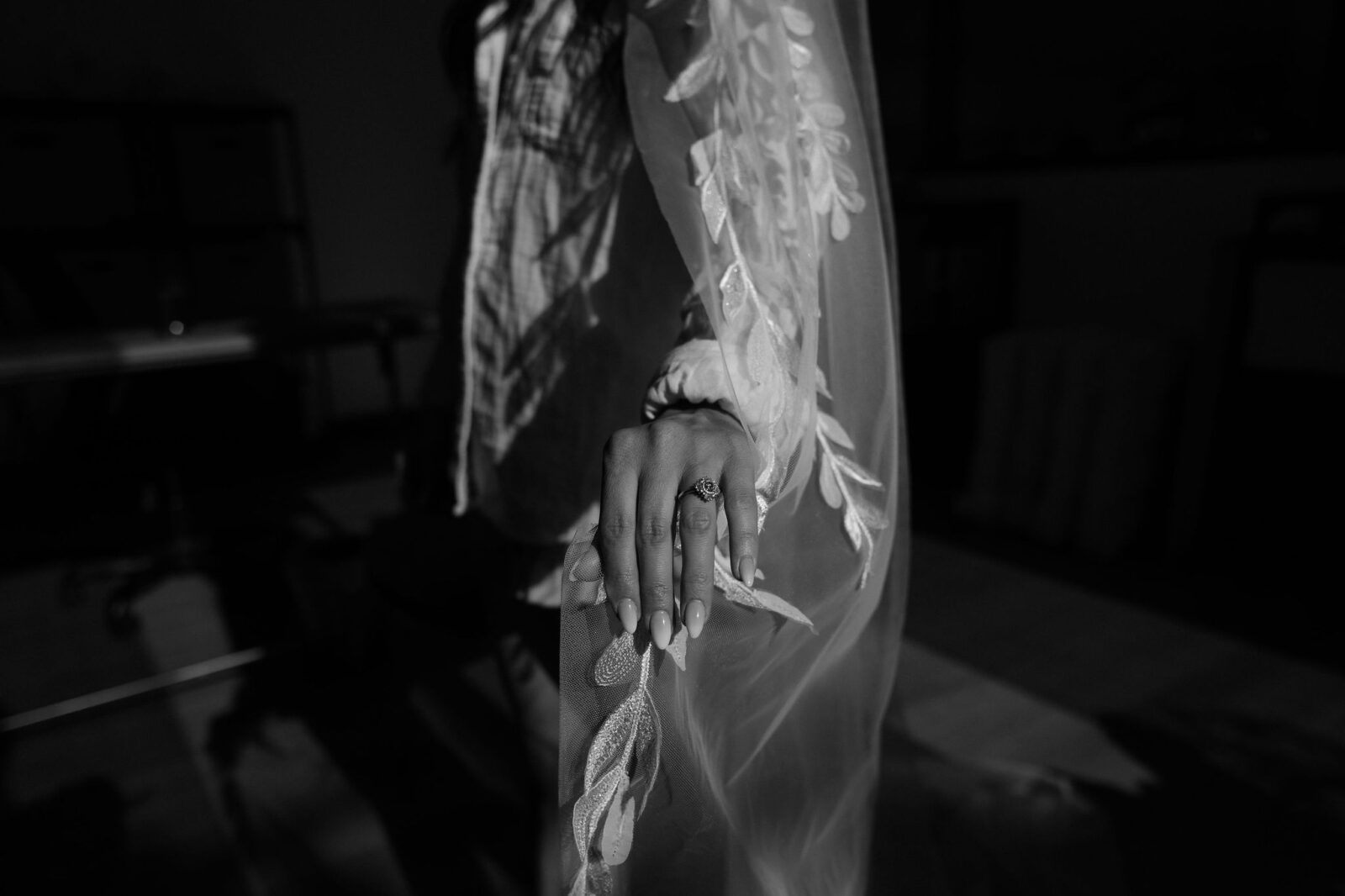 Bride getting ready for her wedding day