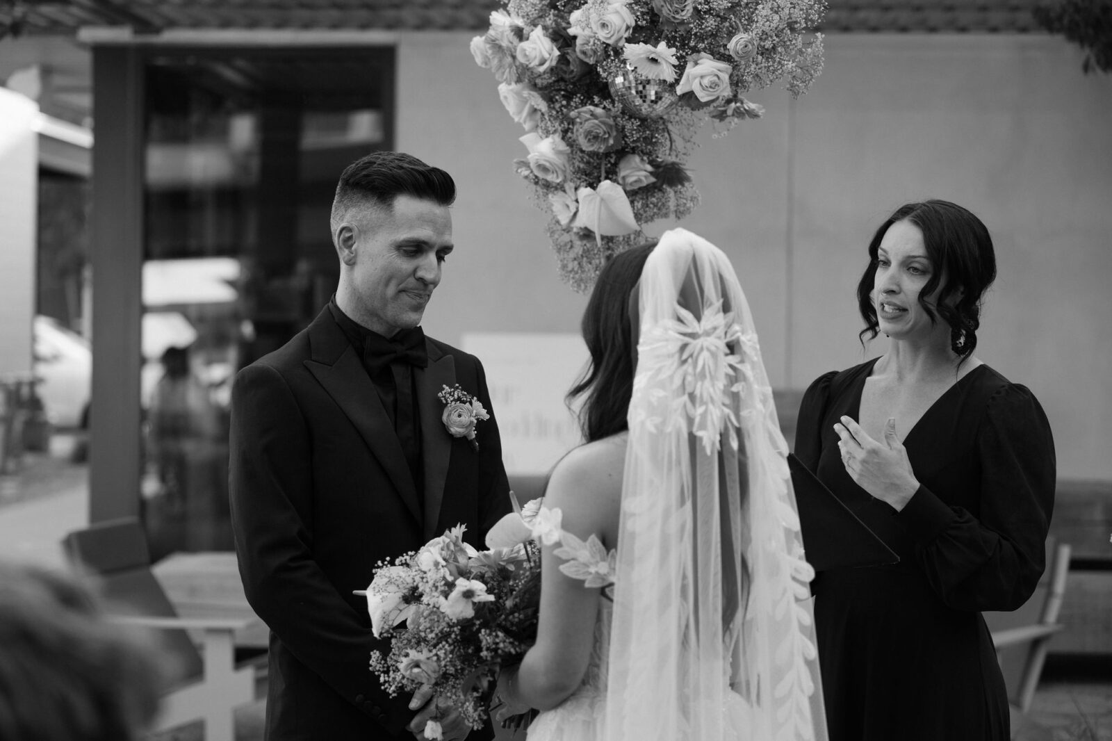 A Las Vegas micro wedding ceremony at UnCommon