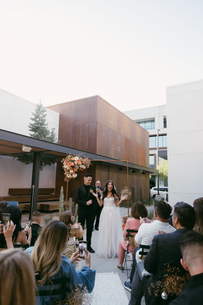 A Las Vegas micro wedding ceremony at UnCommon