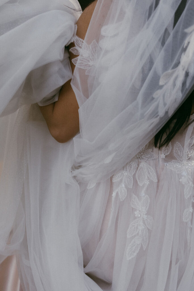 Bride and groom portraits from an intimate Las Vegas micro wedding at UnCommon