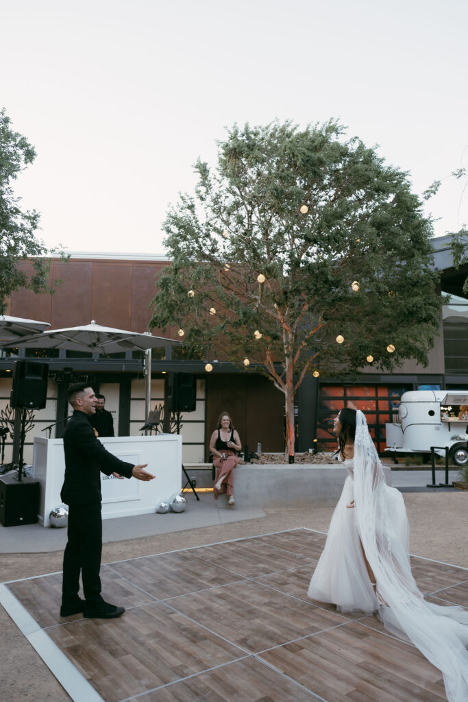 Bride and grooms first dance