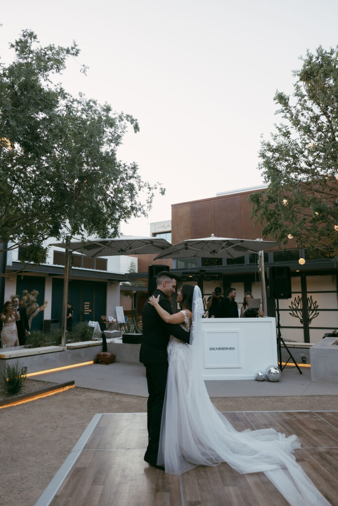 Bride and grooms first dance