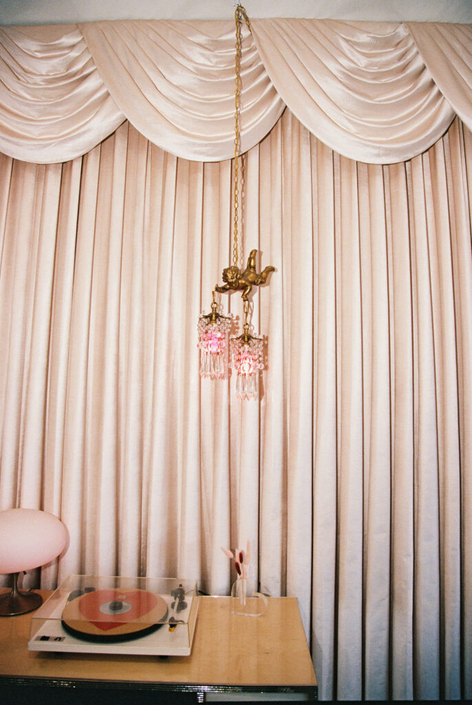 Elopement in Las Vegas at Sure Thing Chapel captured on 35mm film