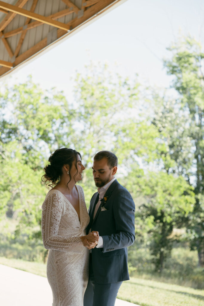 Bride and grooms first dance