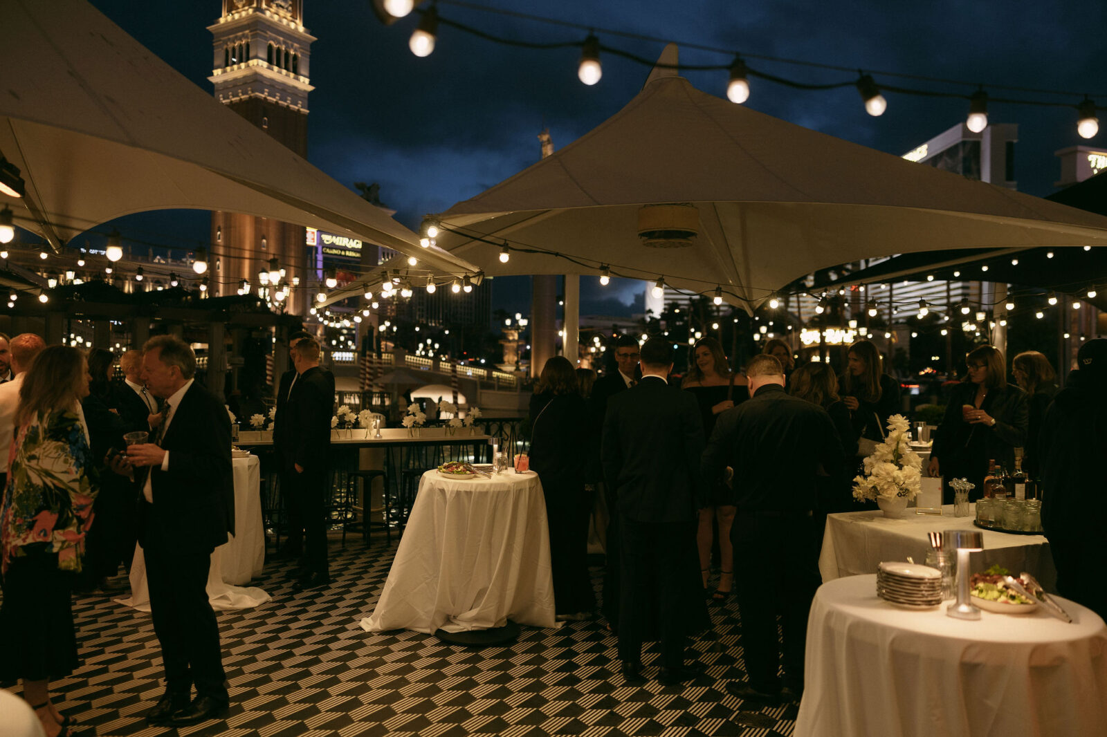 A Venetian Las Vegas wedding reception at Black Tap