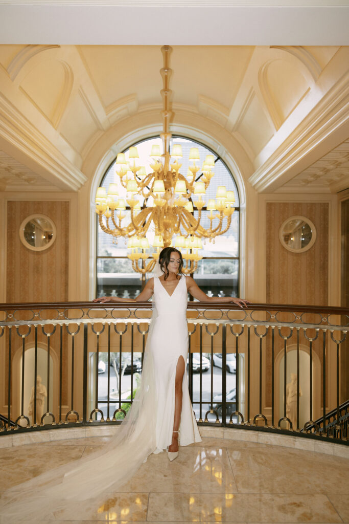 Indoor bridal portraits