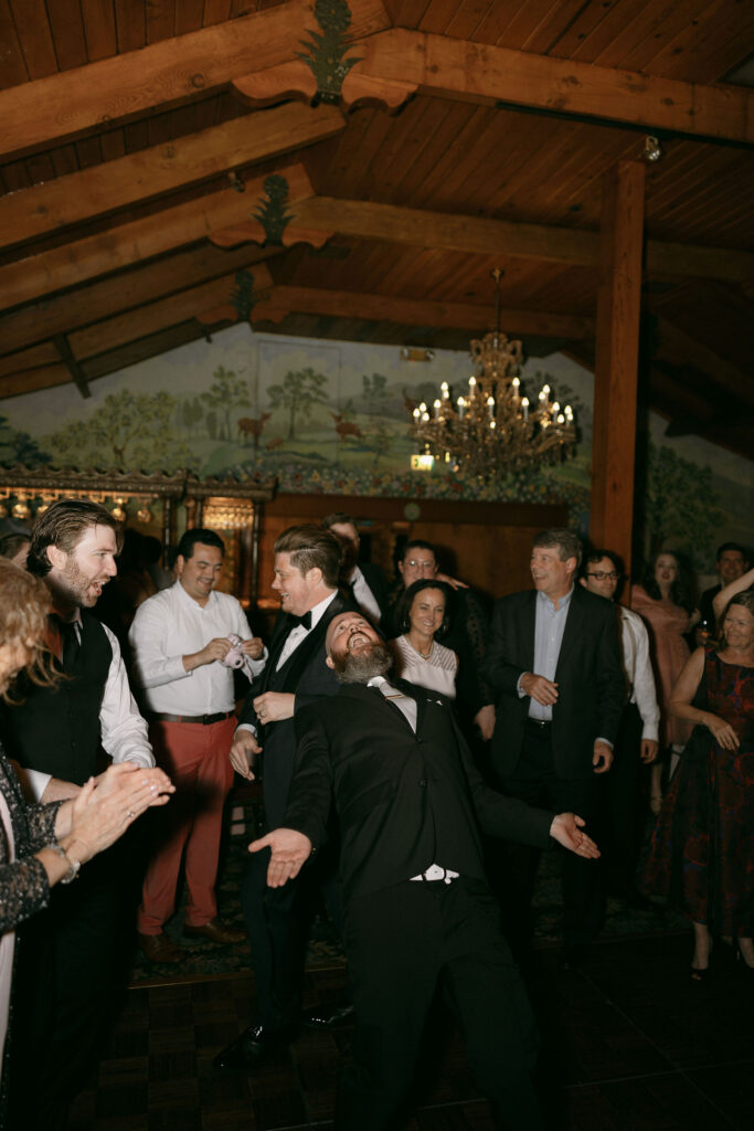 Open dancing at a wedding reception