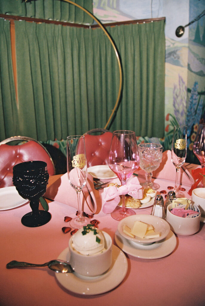A vintage-inspired Madonna Inn wedding reception captured on film