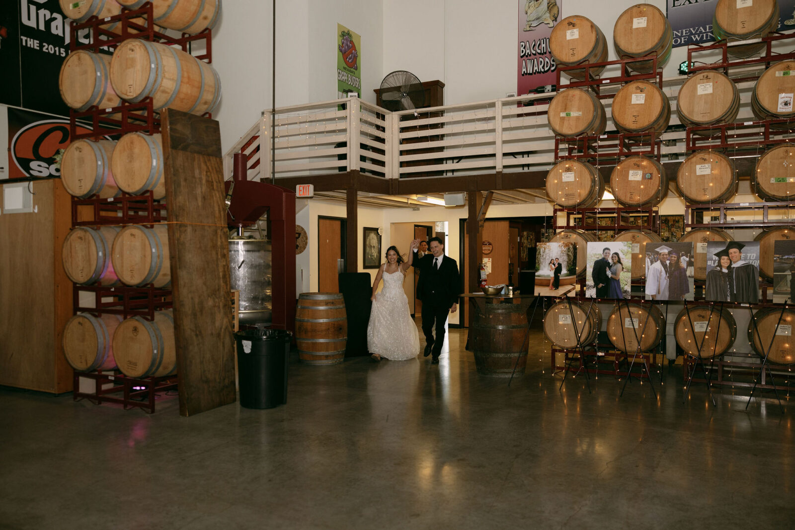 Bride and groom grand entrance for their reception