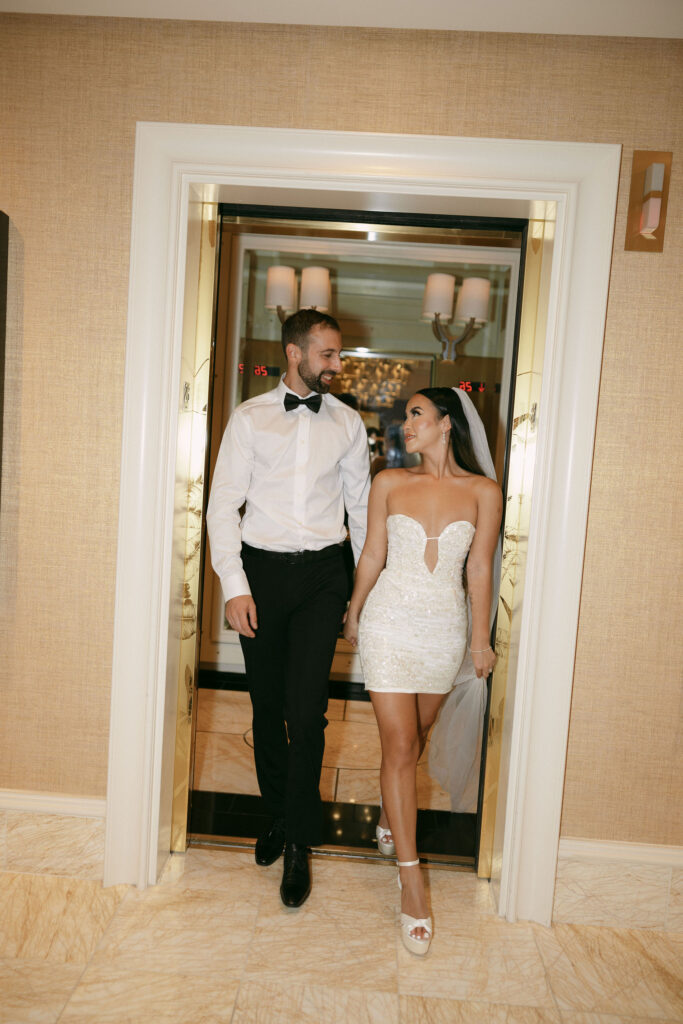 Bride and grooms editorial Wynn Las Vegas hotel photos