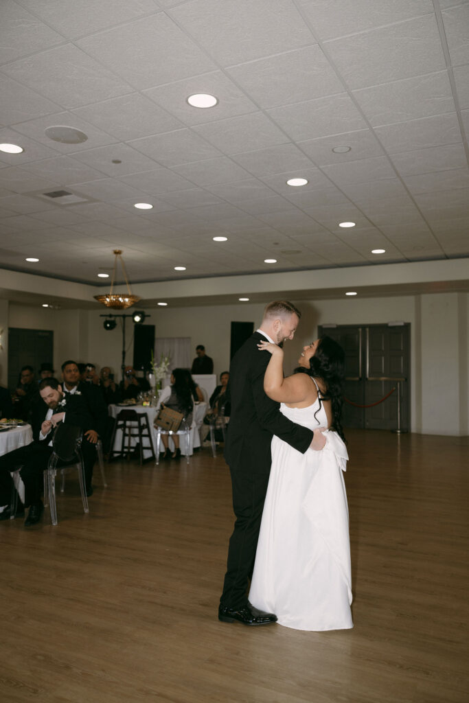 Bride and grooms first dance