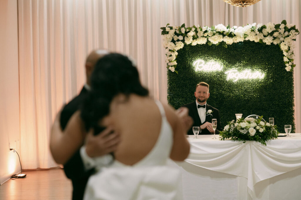 Bride dancing with her father