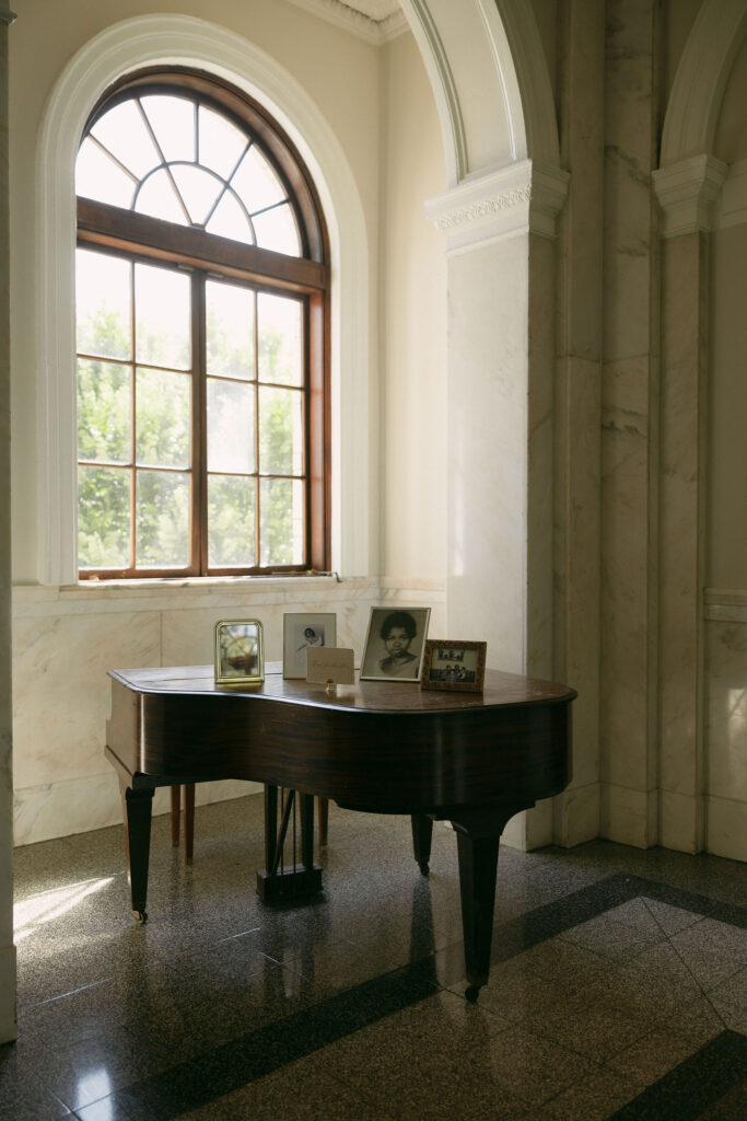 Piano at Historic DeKalb Courthouse in Atlanta, Georgia