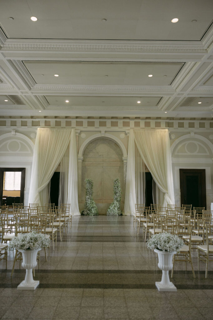 An intimate Historic DeKalb Courthouse wedding ceremony in Atlanta, Georgia