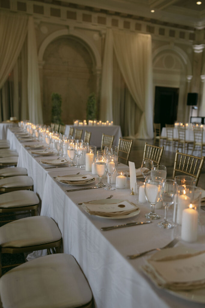 Intimate Historic DeKalb Courthouse wedding reception in Atlanta, Georgia