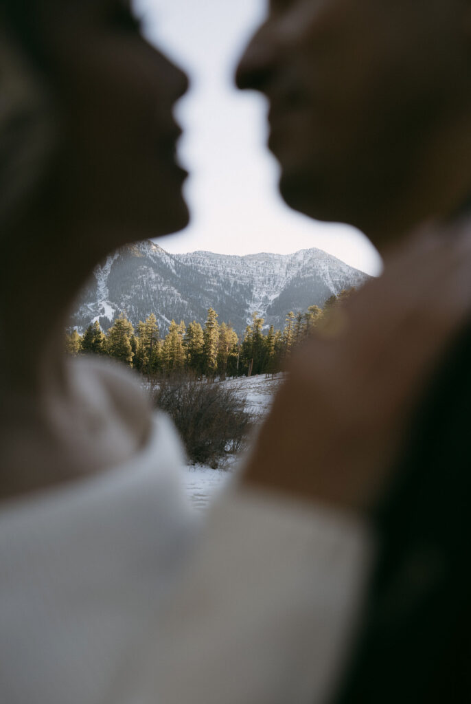 Couple embracing each other during their couples photoshoot