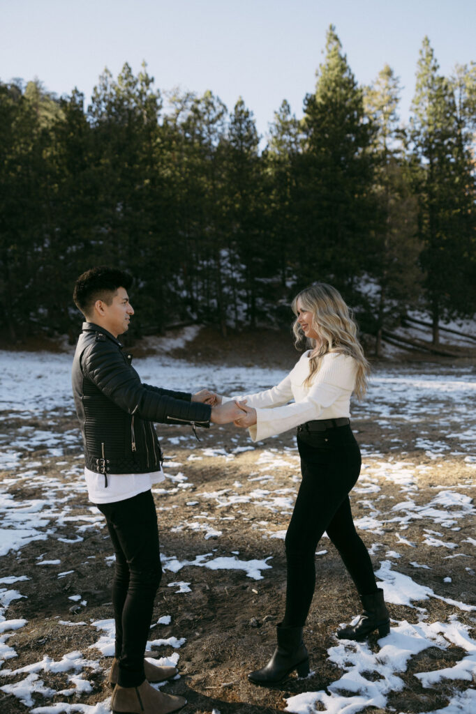 Couples posing and dancing during their couples photoshoot