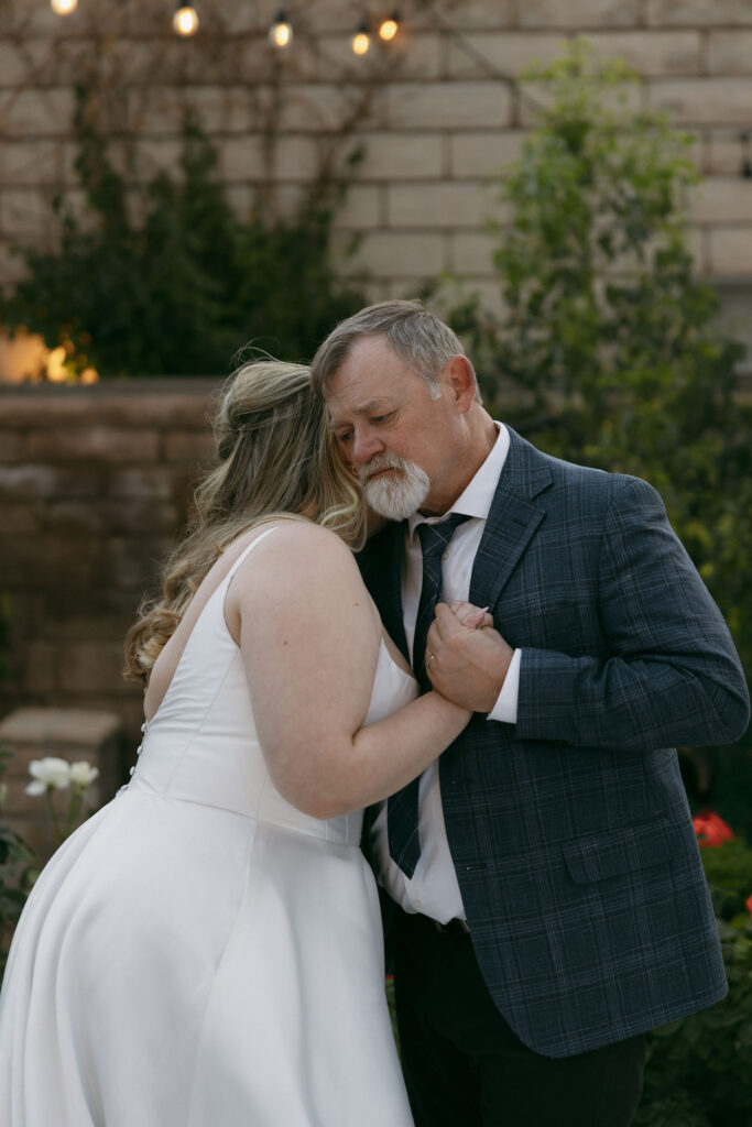 Bride dancing with her father