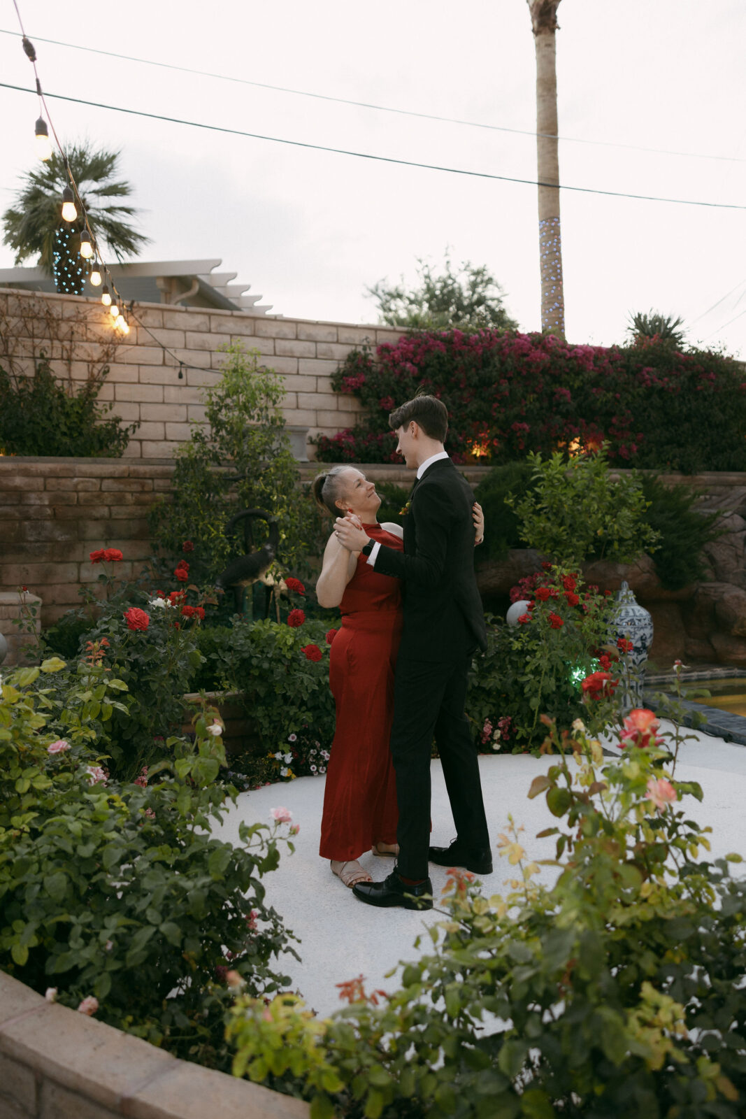 Groom dancing with his mother