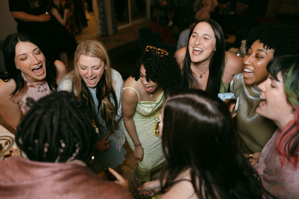 People dancing during the reception