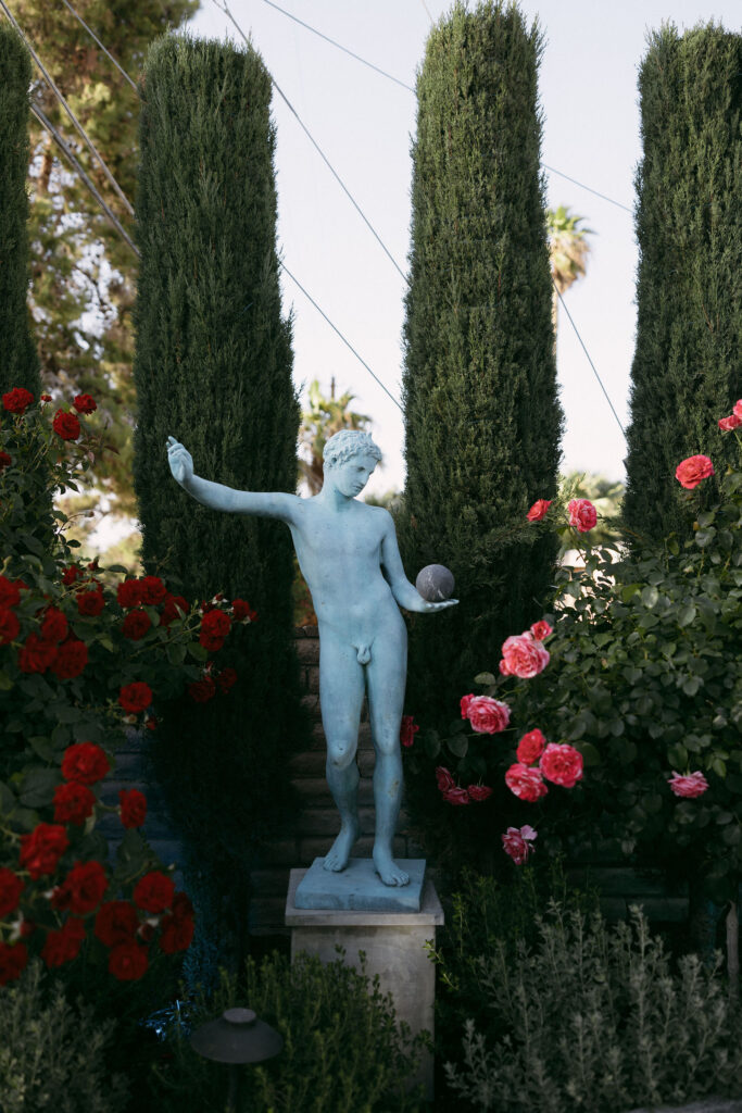 Outdoor status at Midcentury Manor in Las Vegas
