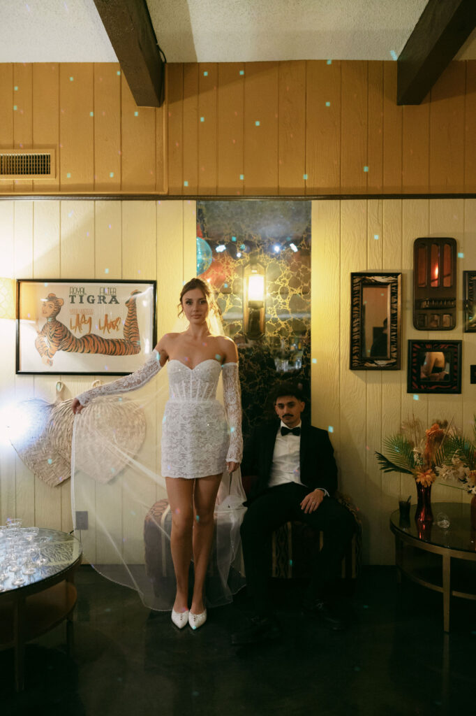 Editorial retro Las Vegas elopement photos