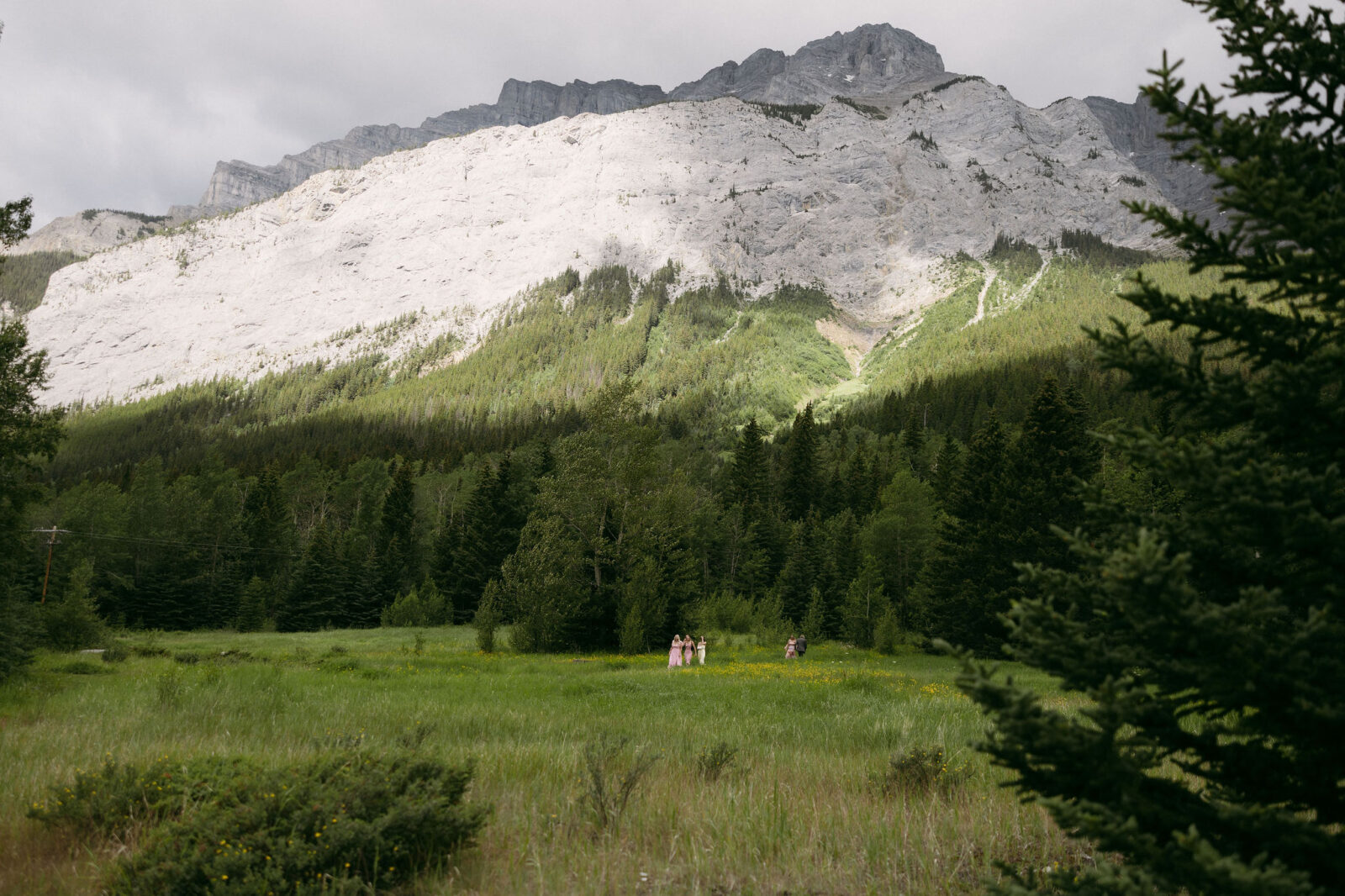 An intimate Banff National Park elopement ceremony